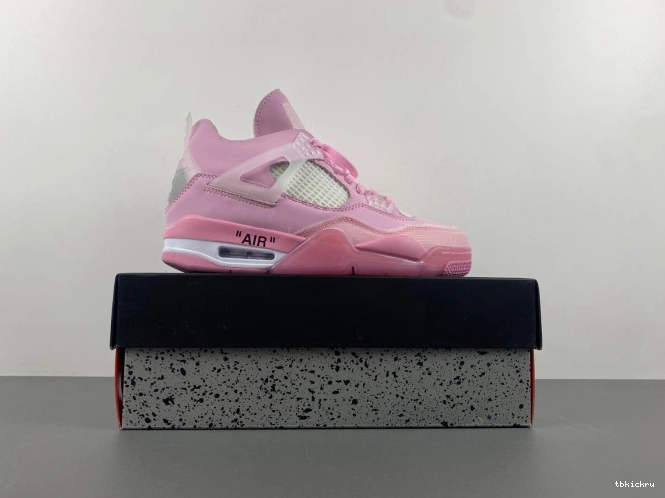 Cheap TBkick 4 X PINK OFF-WHITE JORDAN 0707